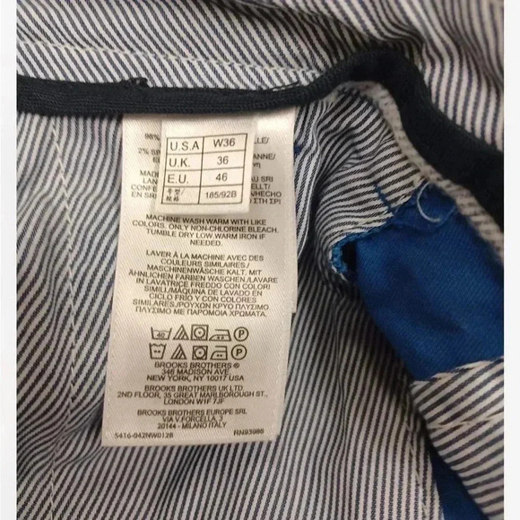 Brooks Brothers Blue Walking Shorts Size 36 - Picture 7 of 9